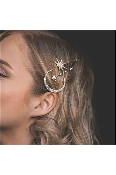 Asteria Jewelry 3' Buckle Set Moon Star Buckle