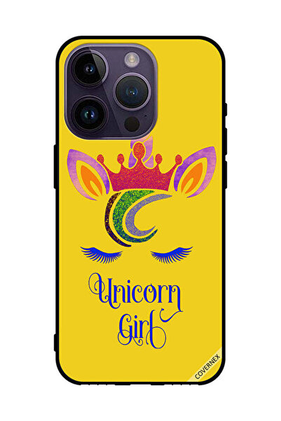 Covernex غطاء حماية لهاتف Apple iPhone 14 Pro - رسم فتاة يونيكورن