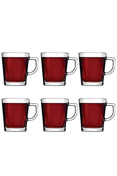 Paşabahçe 55223 Carre 6 Glass with Handle 270Cc