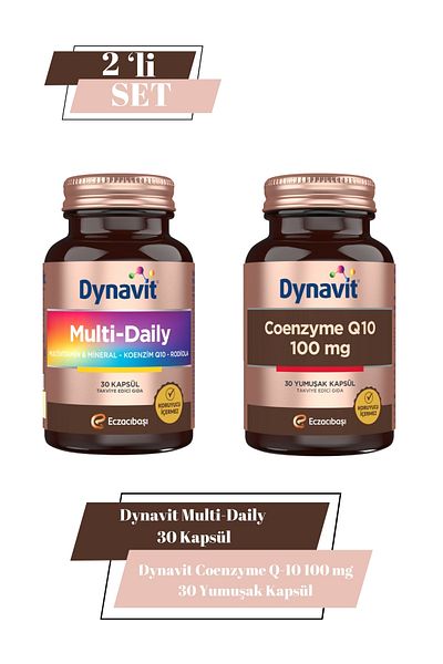 Dynavit Multi-Daily 30 Capsules & Coenzyme Q-10 100 Mg