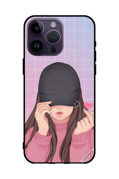 Covernex غطاء حماية لهاتف Apple iPhone 14 Pro Max Snap Love Cap Girl