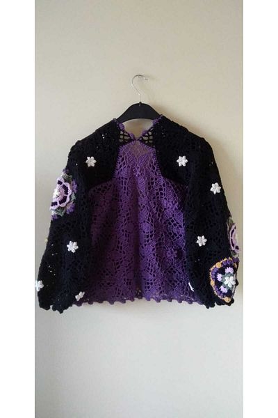 Guashe Hand Knitted Motif Cardigan