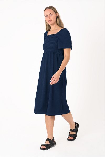 SCREENSHOT Women's Square Neck Wrap Dress - Comfortable and Modern Fit / Different Color Choices