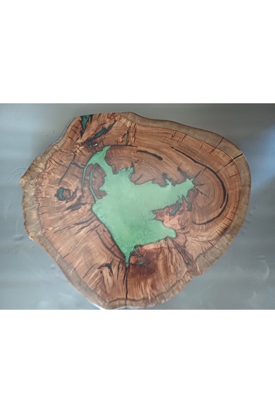 oliveforestwood Sehpa Tablası (Sakız Ağacı-Epoksi)