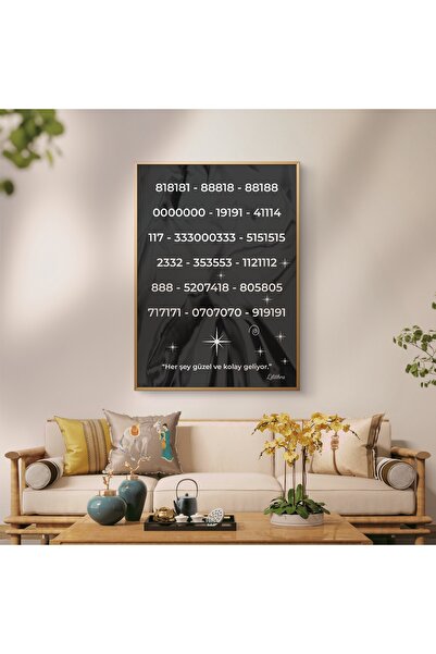 lilithra Kișiye Özel Sayı Sekanslı Tablo