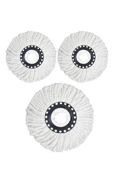 VENDIX رأس ممسحة دوارة بديلة، عبوة من 3 رؤوس ممسحة دائرية من الألياف الدقيقة ...