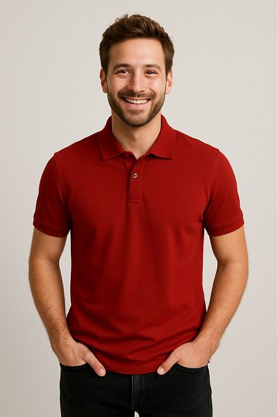 DAKSEL Ανδρικό κοντομάνικο μπλουζάκι 3 τεμαχίων Basic Loose Polo Collar
