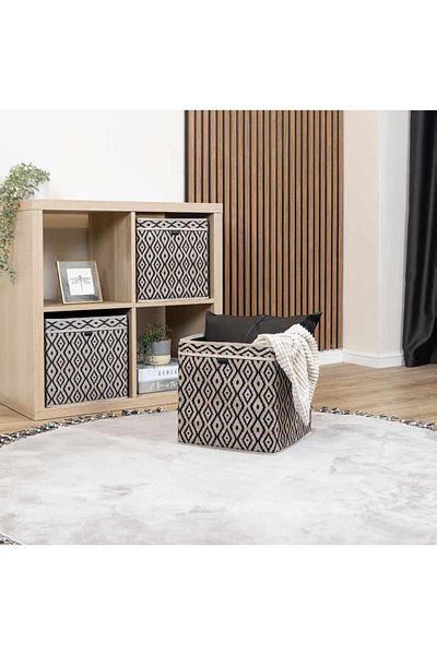 Tex Republic (2 ΤΕΜ) Bohe Shelf Organizer Organizer Box, Κουτί αποθήκευσης, 30 x 30 x 30 cm