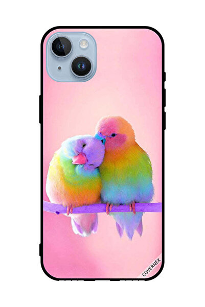 Covernex غطاء حماية لهاتف أبل آيفون 14 بلس برسومات طيور ملونة لطيفة