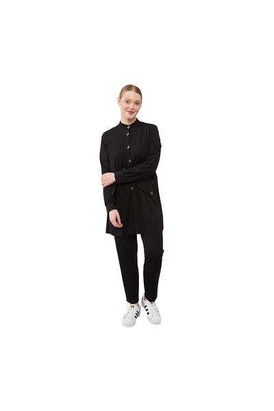 Levidor Judge Collar Button Closure Combed Cotton Sports Suit