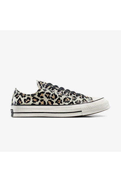 Converse Chuck 70 Glow In The Dark Leopard Print Kadın Krem Sneaker