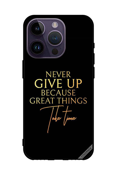 Covernex غطاء حماية لجهاز Apple iPhone 14 Pro لا تستسلم أبدًا لأن الأشياء الع...