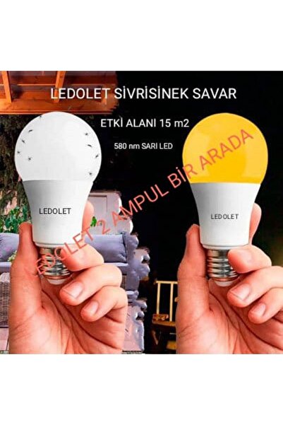 LEDOLET Sivri Sinek Kovar 9w Led Ampul