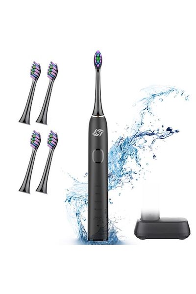 JFlow Periuță de dinți sonică, JFlow, portabilă, SN903, neagră