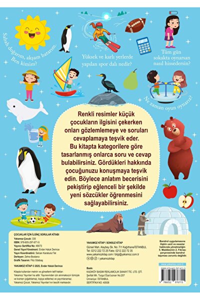 Yakamoz Yayınları İlginç Sorular Kitabı - Mavi