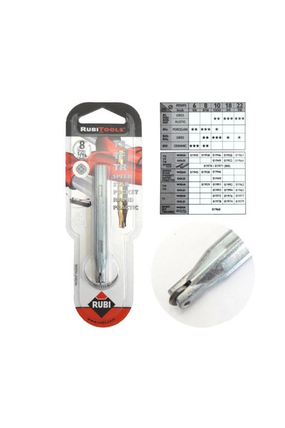 Belle Fusion Rubi 8mm Seramik Kesme Elması 5/16 Elmas Uç
