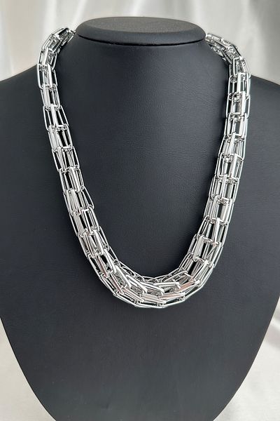 Modex Multi-Row Chain Design Necklace (40cm)