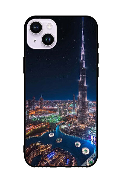 Covernex غطاء حماية لهاتف Apple iPhone 14 منظر ليلي لوسط المدينة