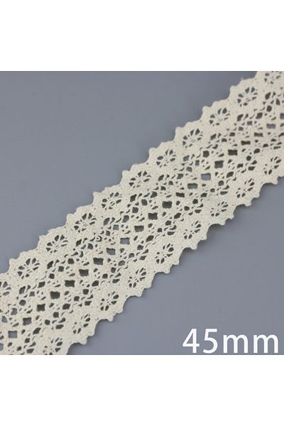 Choice 5meters 38 Cotton Lace Ribbon Beige DIY Handmade Wedding Party Craft Gift Packing Patchwork Crochete