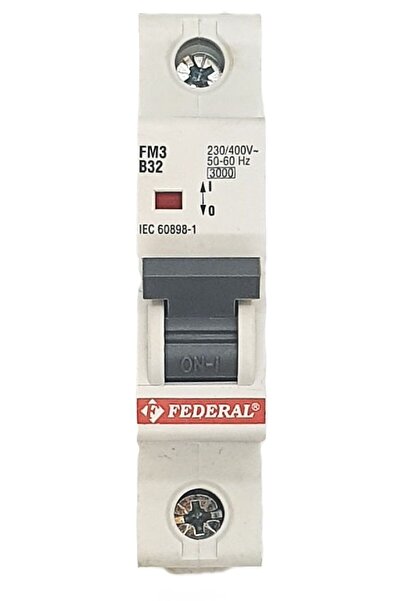 1x32A 3kA B Sigorta Fm3 Federal