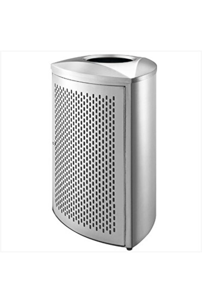 EKO Trash Can, Punch Holes, Stainless Steel Matt finish with plastic liner - 35 Liters