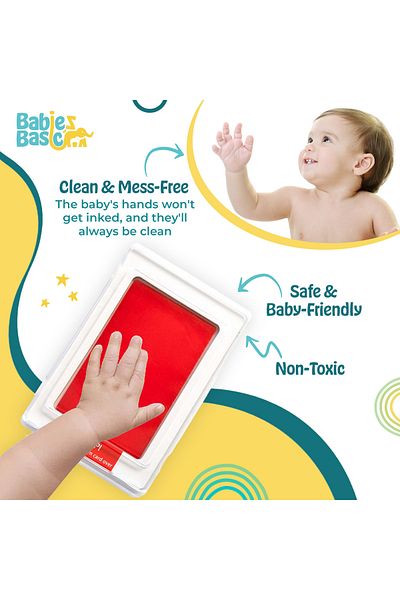 Babies Basic Clean Fingerprint with two imprint cards - Red