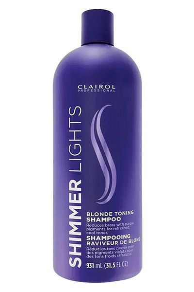 Clairol Shimmer Lights Toning Purple Shampoo for Blonde Hair 931ml