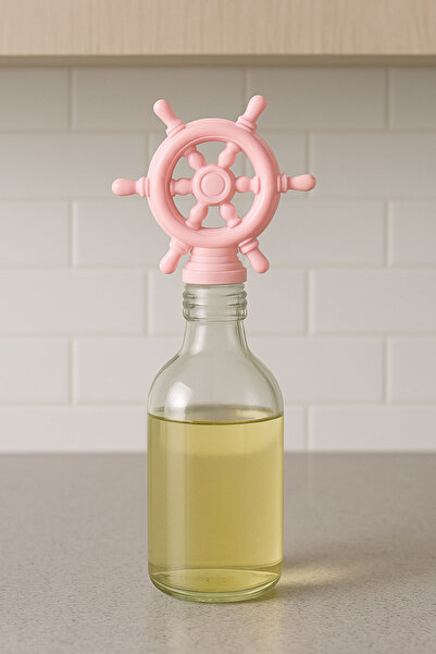 SİHİRLİ AYAKLAR Colorful Bottle Stopper Leak-Proof Glass Bottle Oil Pot Lemon Vinegar Liquid Oil Bottle Apparatus Organizer 10cm