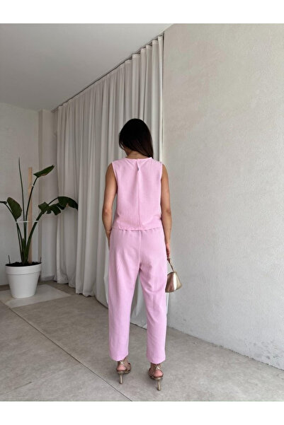 My Blog Pembe Noa Bluz Pantolon Takım - 8796