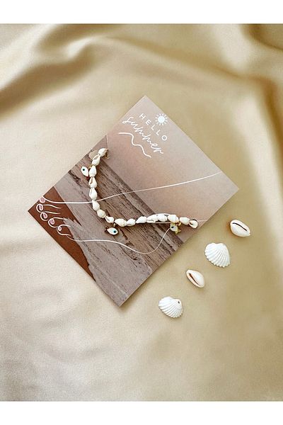 the canelif accessories Seashell Anklet - Summer Fashion Charm Detailed Handmade
