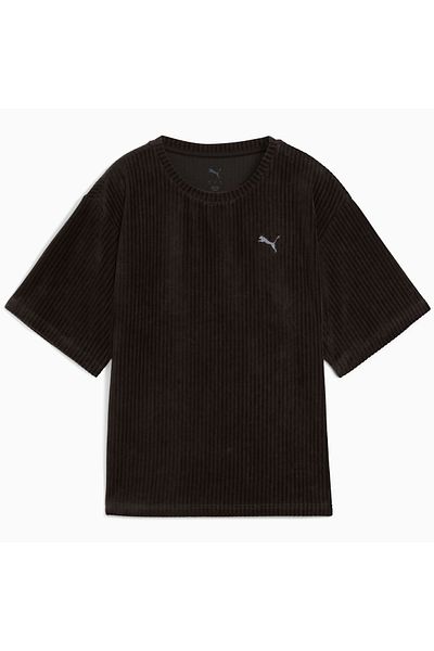 Puma Essentials Elevated γυναικείο μαύρο μπλουζάκι (688106-01)