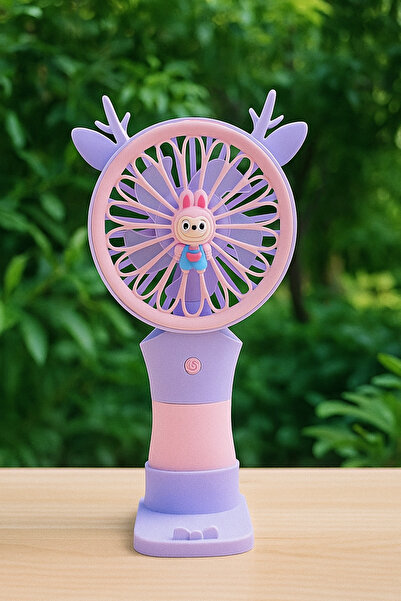 EYSA HOME Taşınabilir Şarjlı Mini El Vantilatörü Telefon Stantlı Vantilatör 4 Farklı Renk Seçeneği