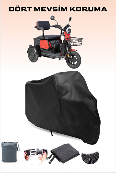 Breen Siyah Apec Apm2 3Tekerlekli Motor Brandası Koruma Örtüsü