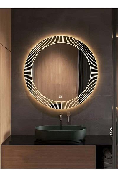 Taimi 70cm Bathroom Mirror with 3-Level LED Backlight, Wall Mounted Mirror, Makeup Mirror