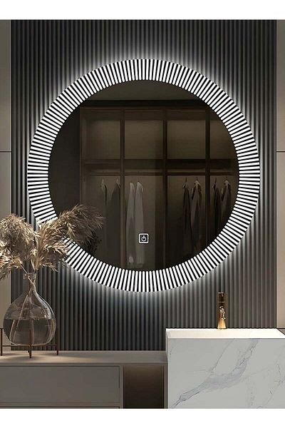 Taimi 50cm Bathroom Mirror with 3-Level LED Backlight, Wall Mounted Mirror, Makeup Mirror