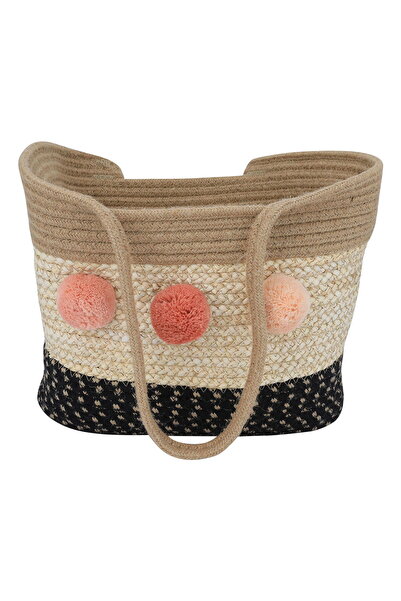 Alsaif Gallery Saif Gallery Fiber Thermos Bag - Beige