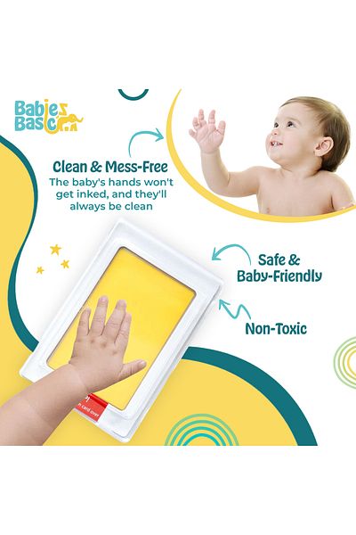 Babies Basic Clean Fingerprint with two imprint cards - Yellow