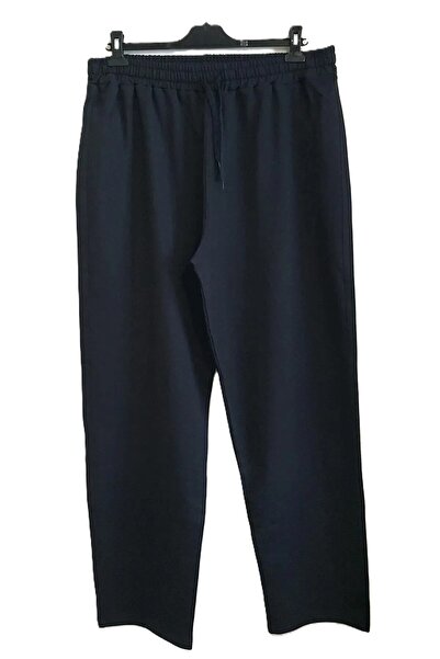 JustBS Men'S/Women's Navy Blue Straight Leg Sweatpants