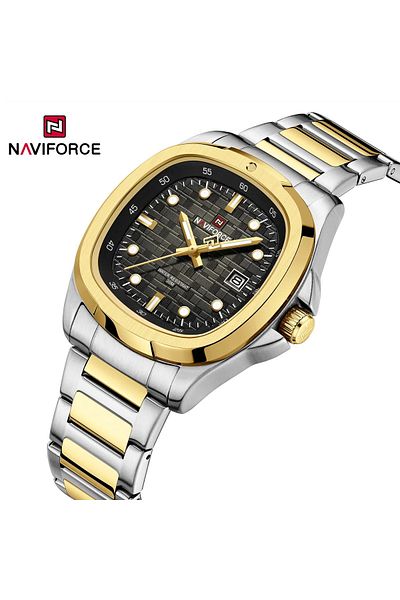 Naviforce Gold Stainless Steel Men's Watch
