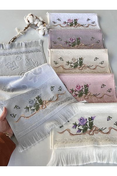 SARRA HOME Mysoft 30X50 Colorful Embroidered Towel - Bow