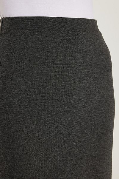 Tudors Fusta gri de lungime midi din țesătură de viscoză, slim fit, cu talie elastică
