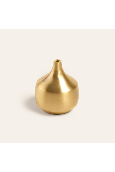 Zsa Zsa Zsu Lotus Pirinç Tütsü Tutucu 4x4x5 Cm Mat Altın