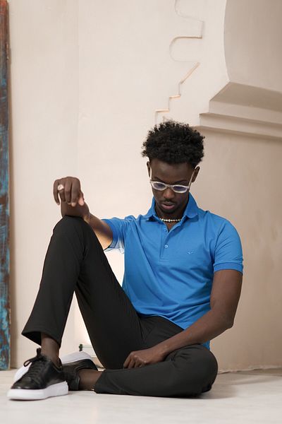 Paul Martin Πλεκτό μπλουζάκι Polo Neck Regular Fit από βαμβάκι και λύκρα