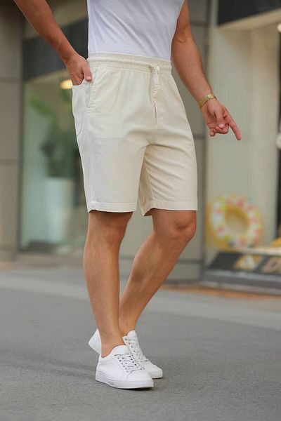 laqa Raw Linen Shorts