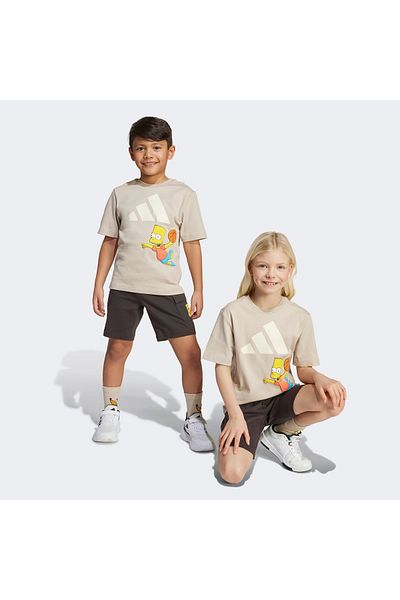 adidas The Simpsons Children's Gray Tracksuit Set
