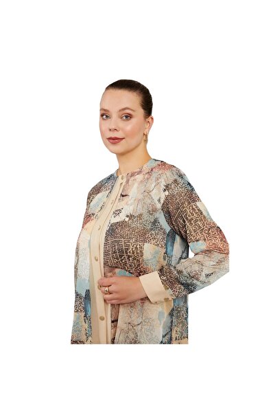 Levidor Ethnic Pattern Chiffon Tunic Set