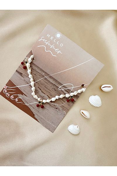 the canelif accessories Seashell Anklet Summer Fashion Charm Detailed Handmade