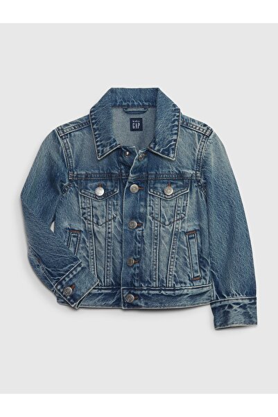 GAP Erkek Bebek Lacivert Icon Denim Ceket
