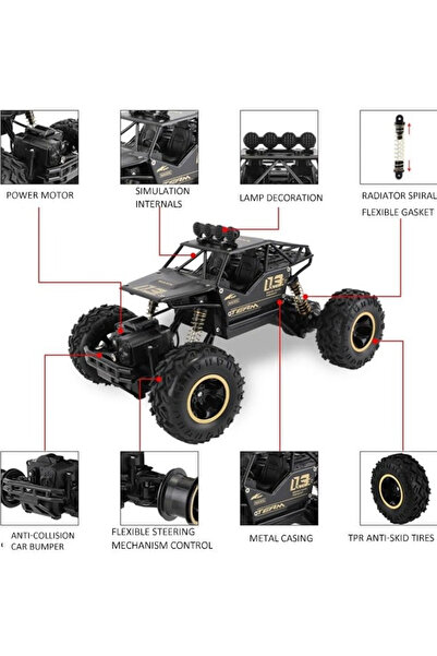 Primo Plus High-Speed Off-Road Bigfoot Climbing Remote Control Toy Car