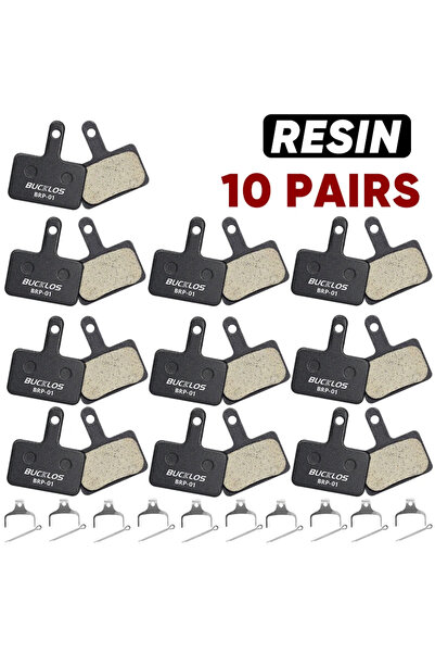 Choice5 BUCKLOS Resin 10Pairs BUCKLOS Resin Brake Pads 1/2/4/6/8/10PC Bike Hy...